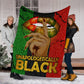 Black Woman Unapologetically Black African American Flannel Blanket For Cozy Bedroom Sofa Decor