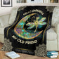 Dark Floral Hippie Flannel Blanket For Cozy Bedroom Sofa Decor