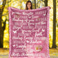 Breast Cancer Warrior Breast Cancer Awareness Flannel Blanket For Cozy Bedroom Sofa Decor