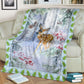 Hunting Deer Christmas Flannel Blanket For Cozy Bedroom Sofa Decor