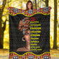 Black Girl God Says You Are African American Strong Flannel Blanket For Cozy Bedroom Sofa Decor
