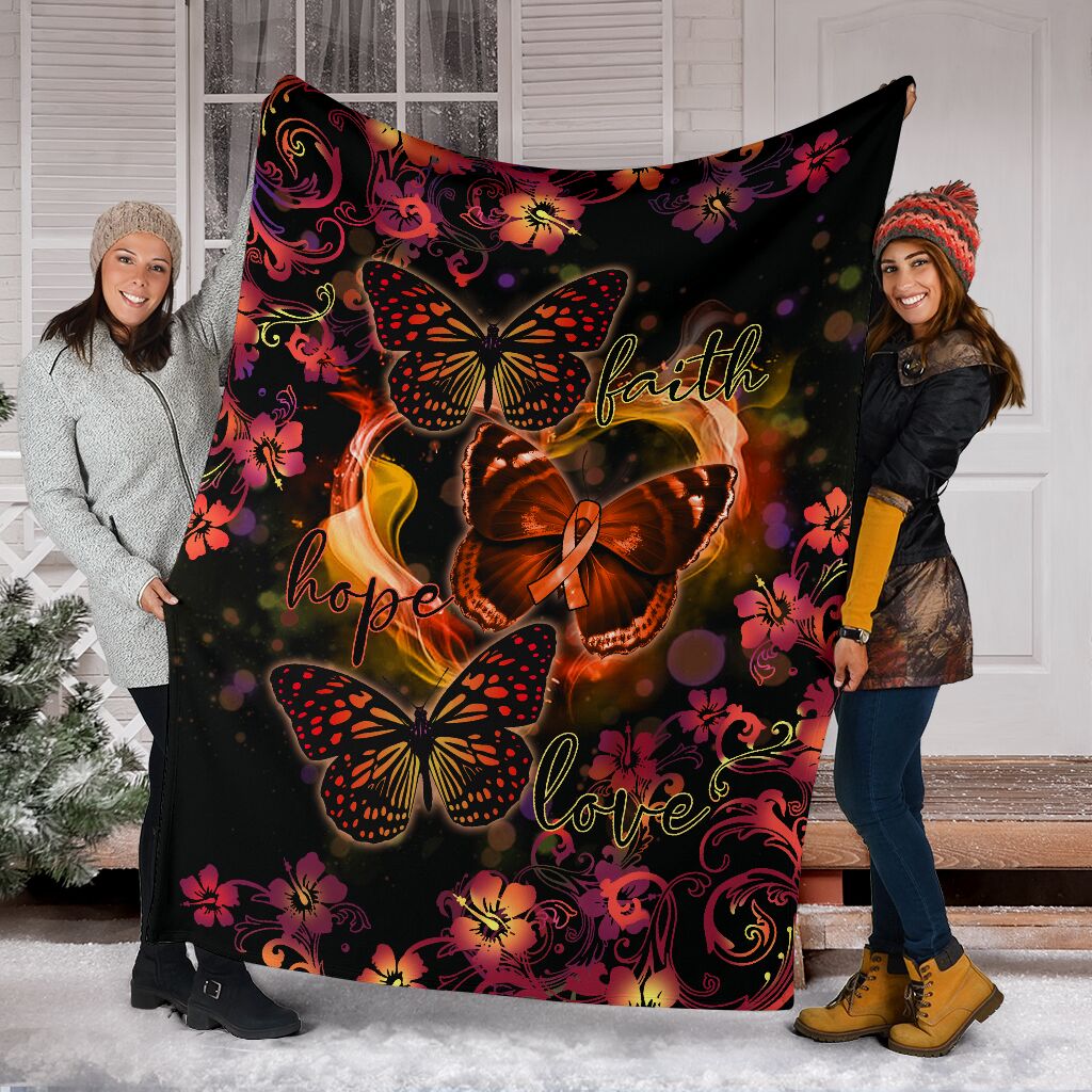 Multiple Sclerosis Awareness Flannel Blanket For Cozy Bedroom Sofa Decor