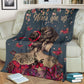 Breast Cancer Awareness Butterfly Flannel Blanket For Cozy Bedroom Sofa Decor