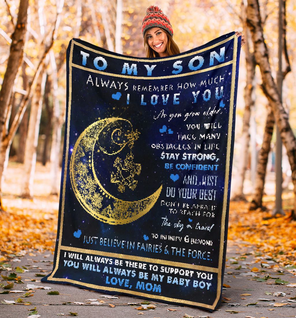 Autism Awareness Son Gift Flannel Blanket For Cozy Bedroom Sofa Decor