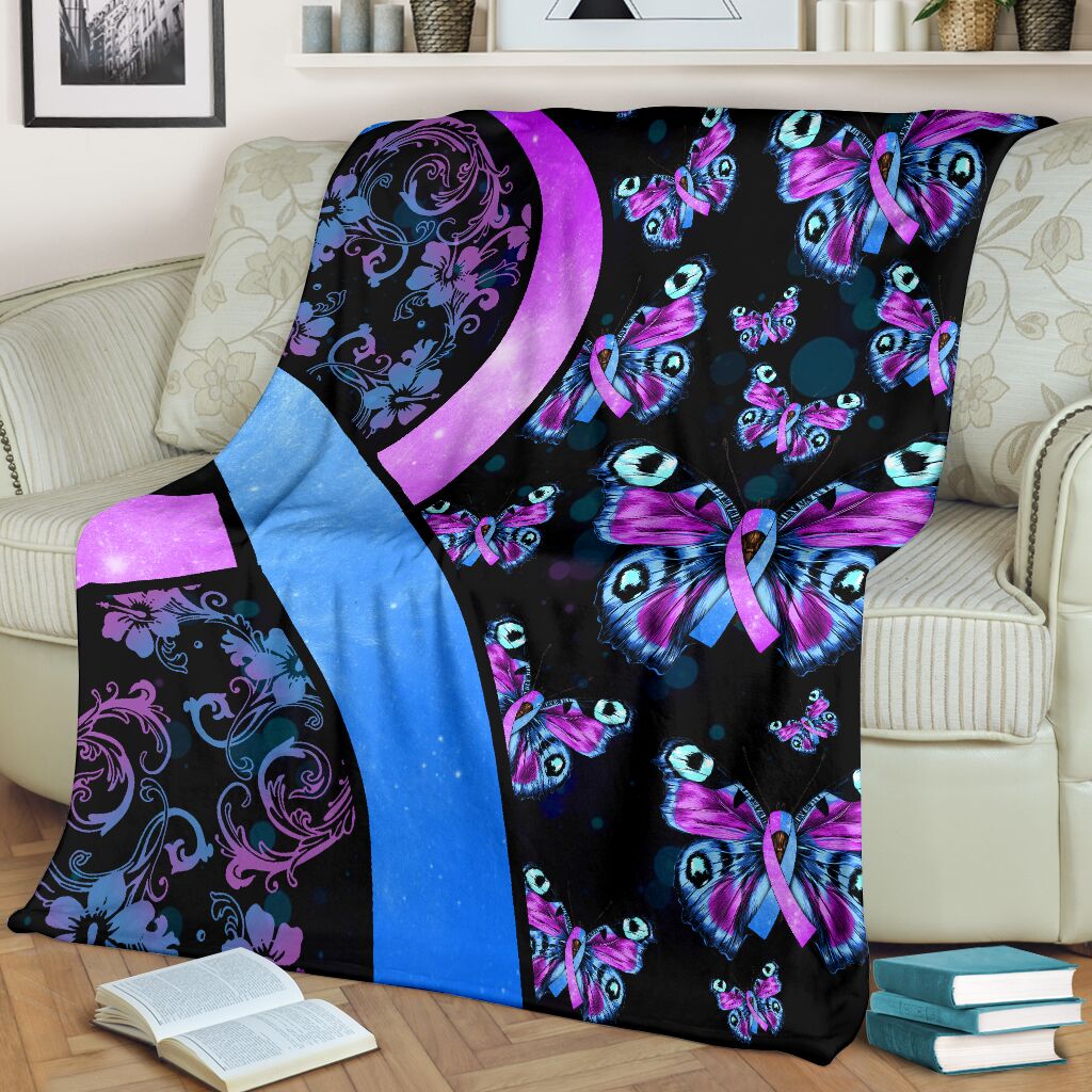 Mental Health Awareness Hope Flannel Blanket For Cozy Bedroom Sofa Decor