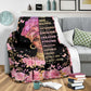 Black Woman God Says You Are African American Flannel Blanket For Cozy Bedroom Sofa Decor