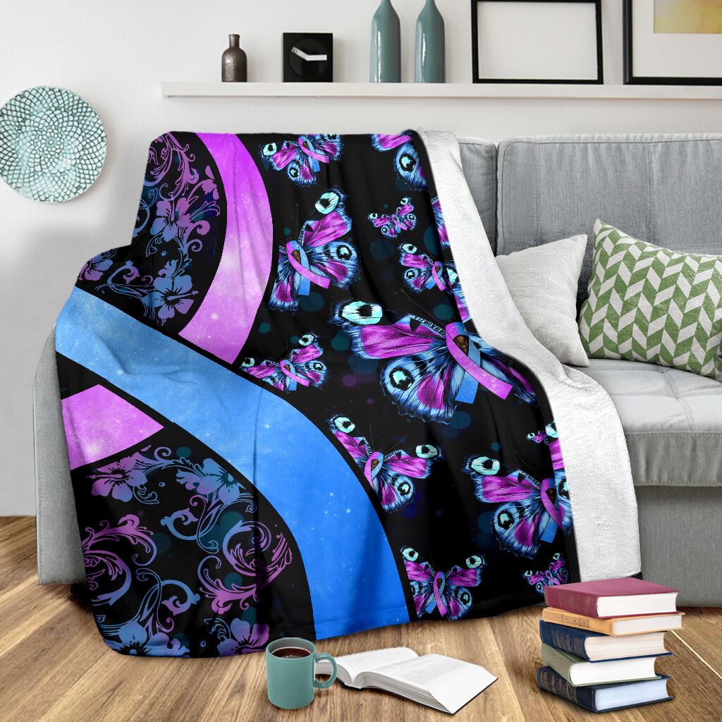 Mental Health Awareness Hope Flannel Blanket For Cozy Bedroom Sofa Decor