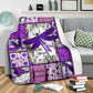 Epilepsy Awareness Butterfly Flannel Blanket For Cozy Bedroom Sofa Decor
