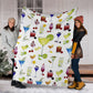 Tropical Drink Lover Flannel Blanket For Cozy Bedroom Sofa Decor
