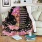 Black Woman God Says You Are African American Flannel Blanket For Cozy Bedroom Sofa Decor