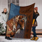 Horse Lovers Horse Pattern Flannel Blanket For Cozy Bedroom Sofa Decor