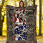 Hunting American Hunters Flannel Blanket For Cozy Bedroom Sofa Decor