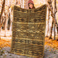 Ethnic Love Beautiful Life Flannel Blanket For Cozy Bedroom Sofa Decor