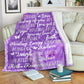 Alzheimer Awareness Flannel Blanket For Cozy Bedroom Sofa Decor