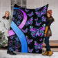 Mental Health Awareness Hope Flannel Blanket For Cozy Bedroom Sofa Decor