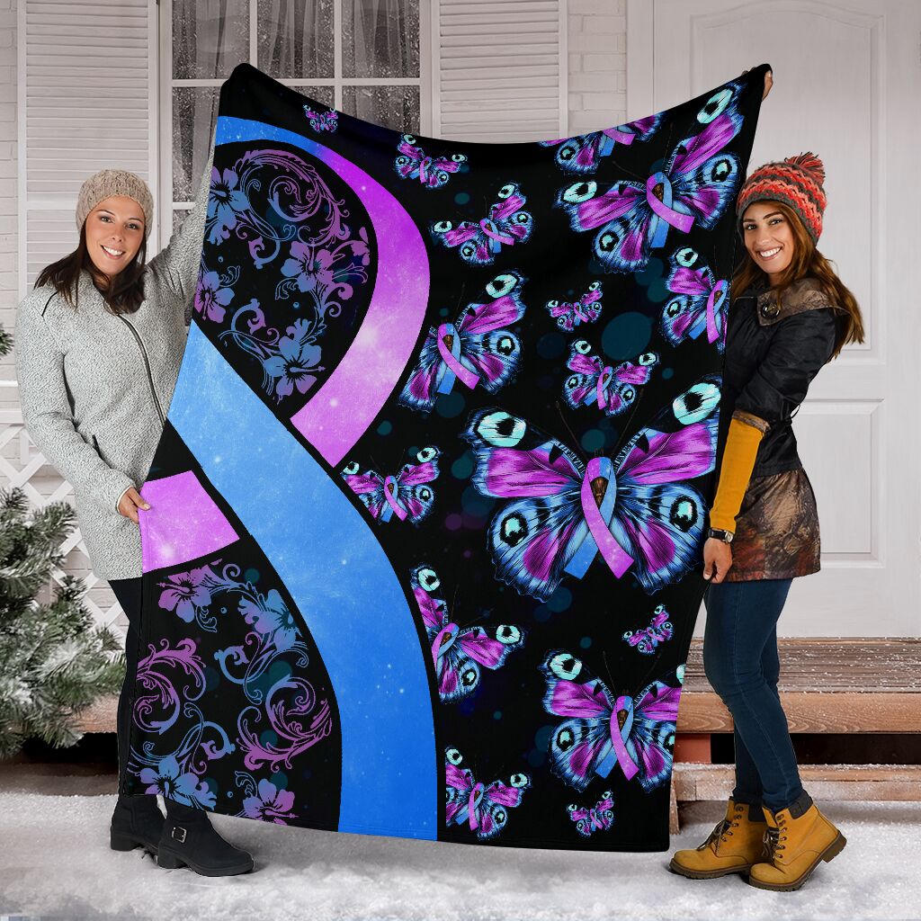 Mental Health Awareness Hope Flannel Blanket For Cozy Bedroom Sofa Decor