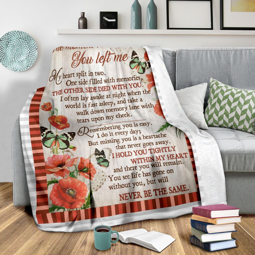 Butterfly The Moment Memorial Flannel Blanket For Cozy Bedroom Sofa Decor
