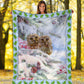 Owl Christmas Snow Flannel Blanket For Cozy Bedroom Sofa Decor