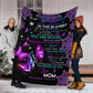 Fibromyalgia Awareness Butterfly Flannel Blanket For Cozy Bedroom Sofa Decor