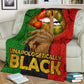 Black Woman Unapologetically Black African American Flannel Blanket For Cozy Bedroom Sofa Decor