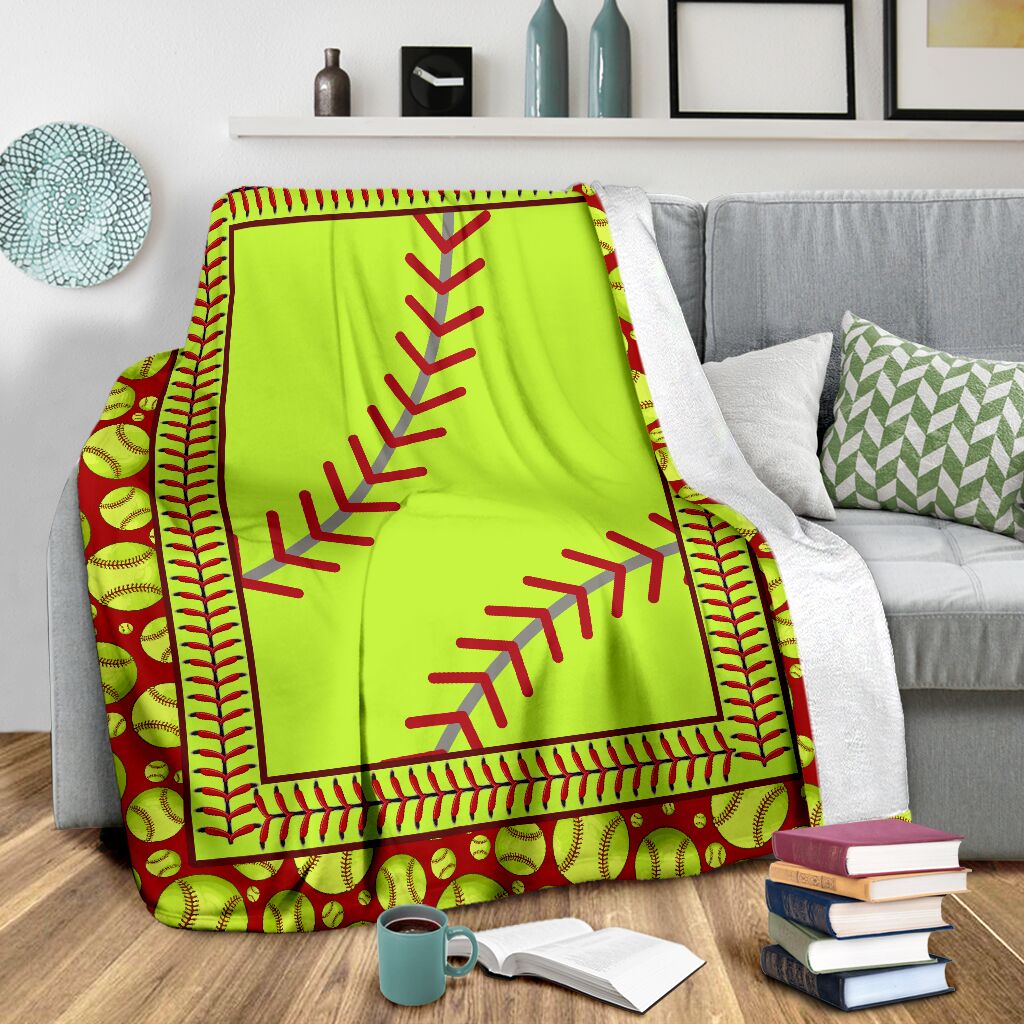 Softball Love Sport In Life Flannel Blanket For Cozy Bedroom Sofa Decor