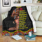 Black Girl God Says You Are African American Strong Flannel Blanket For Cozy Bedroom Sofa Decor