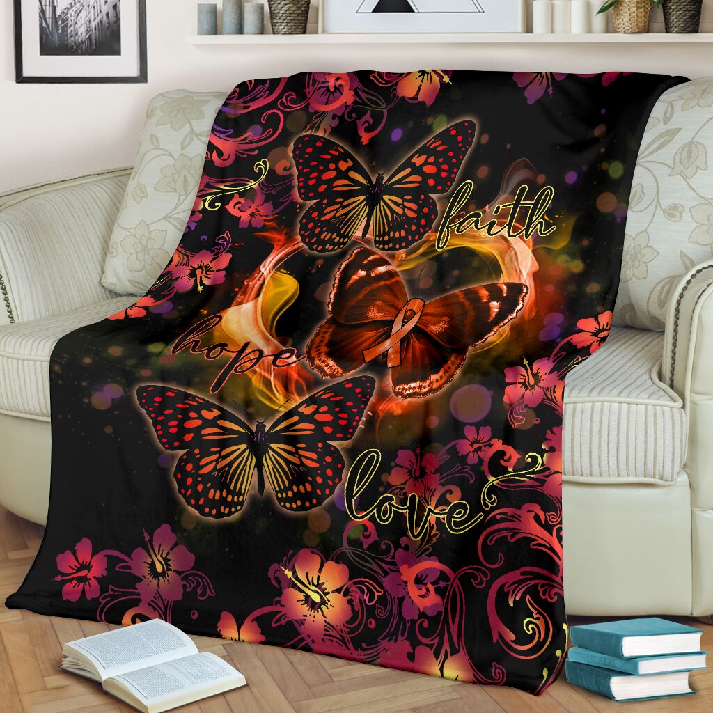 Multiple Sclerosis Awareness Flannel Blanket For Cozy Bedroom Sofa Decor