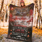 Hunting To My Wife Flannel Blanket For Cozy Bedroom Sofa Decor