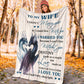 Dragon To My Gorgeous Wife Flannel Blanket For Cozy Bedroom Sofa Decor