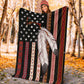 Native American Flag Native American Flannel Blanket For Cozy Bedroom Sofa Decor