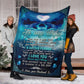 Dolphin To My Wife Dolphin In The Ocean Flannel Blanket For Cozy Bedroom Sofa Decor