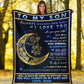 Autism Awareness Son Gift Flannel Blanket For Cozy Bedroom Sofa Decor