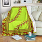 Softball Love Sport In Life Flannel Blanket For Cozy Bedroom Sofa Decor