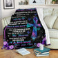 God I Asked God For A Best Friend Christian Flannel Blanket For Cozy Bedroom Sofa Decor