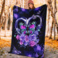 Butterfly Love Romantic Flannel Blanket For Cozy Bedroom Sofa Decor