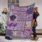 Fibromyalgia To My Daughter Fibromyalgia Awareness Flannel Blanket For Cozy Bedroom Sofa Decor