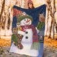 Owl Christmas Is Coming Flannel Blanket For Cozy Bedroom Sofa Decor