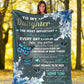 Mental Health Awareness Daughter Gift Flannel Blanket For Cozy Bedroom Sofa Decor