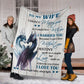 Dragon To My Gorgeous Wife Flannel Blanket For Cozy Bedroom Sofa Decor