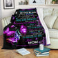 Fibromyalgia Awareness Butterfly Flannel Blanket For Cozy Bedroom Sofa Decor