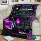 Fibromyalgia Awareness Butterfly Flannel Blanket For Cozy Bedroom Sofa Decor