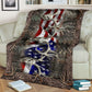 Hunting American Hunters Flannel Blanket For Cozy Bedroom Sofa Decor