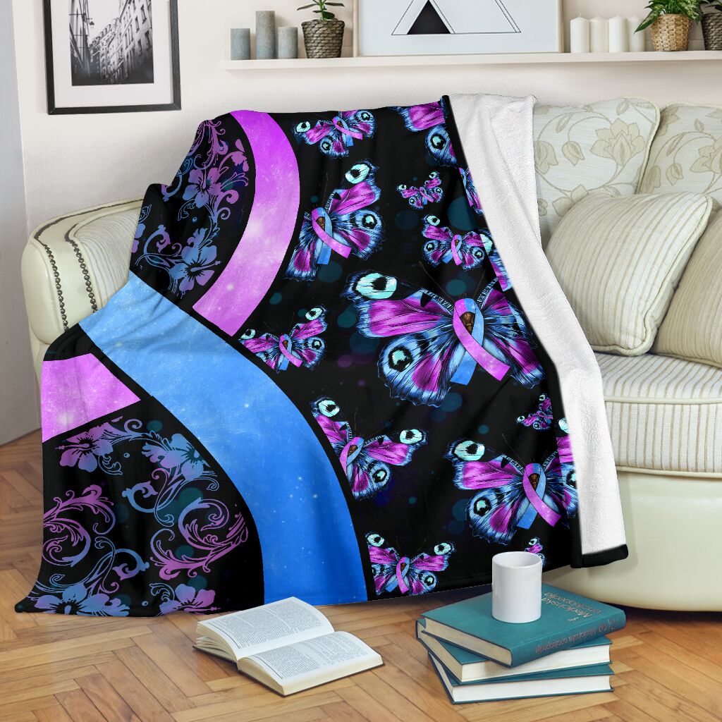 Mental Health Awareness Hope Flannel Blanket For Cozy Bedroom Sofa Decor