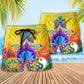 Peace Yoga Beach Shorts Pattern Detail For Seaside Leisure And Thoughtful Gift Giving