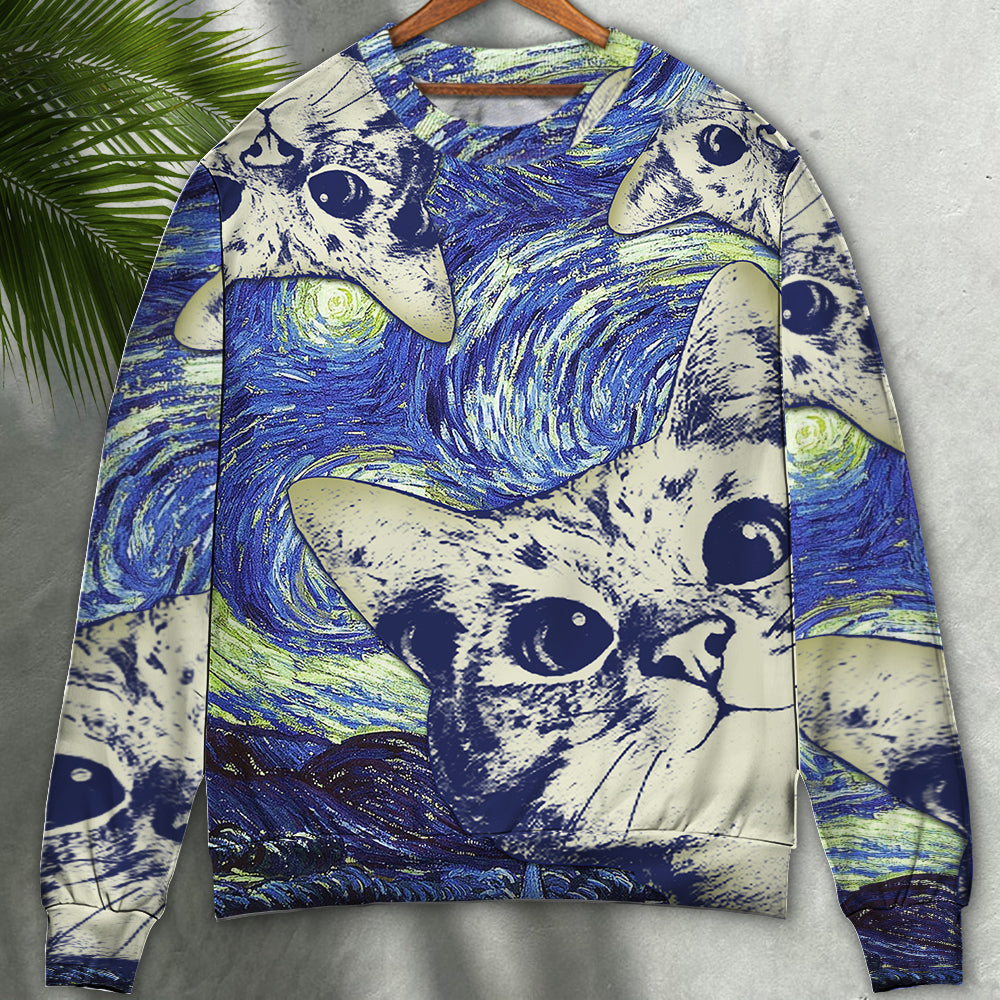Cute Cat Sweater For Animal Lovers Casual Wear Holidays And Thoughtful Gifting