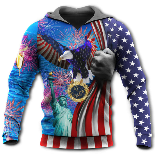 New Year America Hoodie For Relaxed Daily Wear Weekend Outings And Thoughtful Gifting