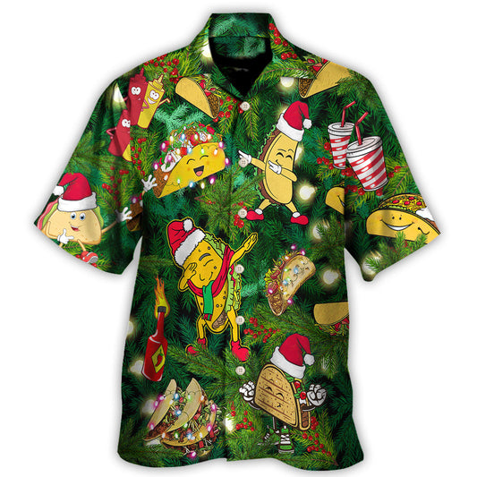 Funny Food Tacos Hawaiian Shirt Pattern View For Relaxed Warm Weather Outfits