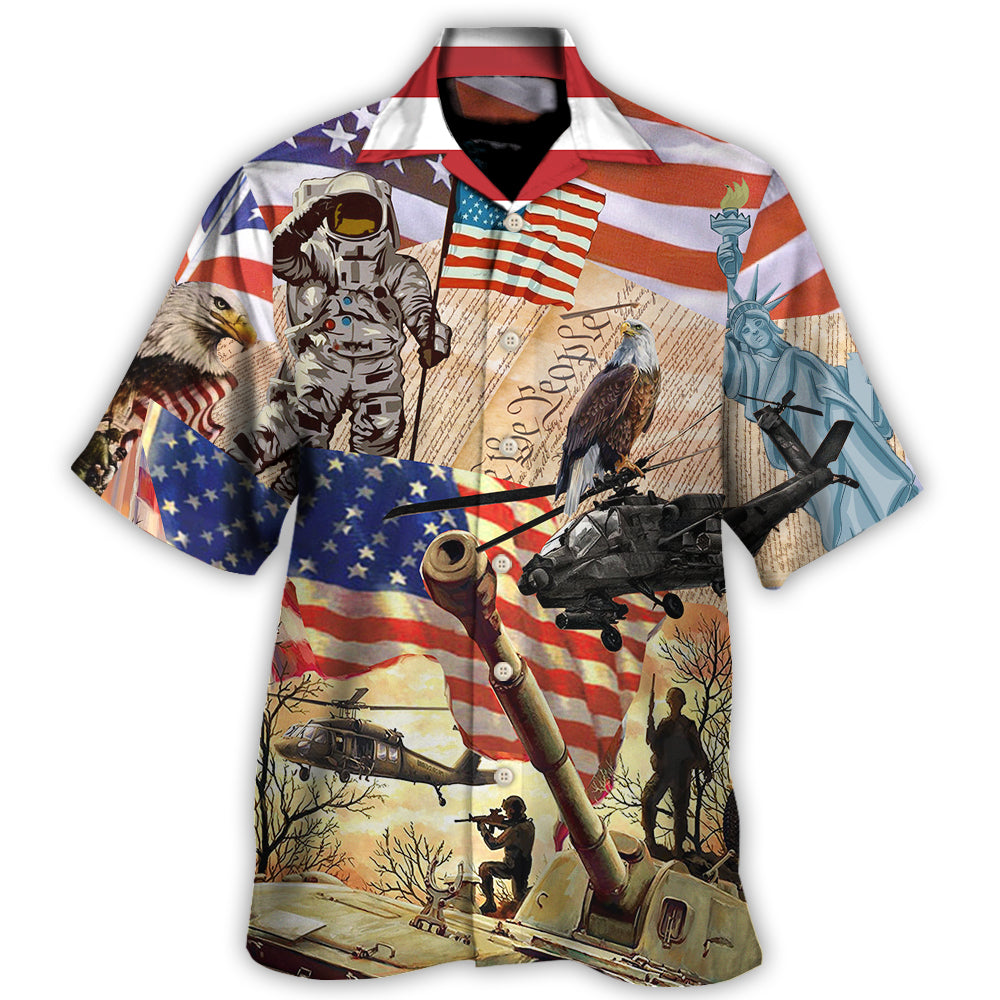 American Independence Day People Hawaiian Shirt For Beach Parties And Weekend Getaways