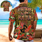 Tropical Lobster Hippie Hawaiian Shirt Graphic Artwork Detail For Summer Travel
