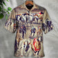 Vintage Dog Racing Greyhound Hawaiian Shirt Resort Outfit View For Tropical Vacations